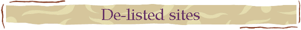 De-listed sites