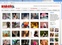 Live thumbnails of who is online now at naked.com