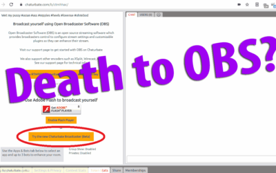 Is it Goodbye for OBS? Chaturbates starts Beta of webrtc desktop broadcaster
