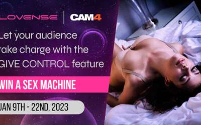 Win a Sex Machine at Cam4 with Give Control
