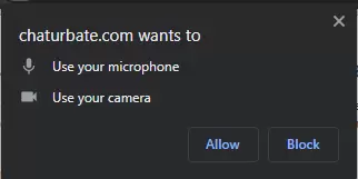 Can Chaturbate see you? - chaturbate.com wants to use your microphone use your camera allow block