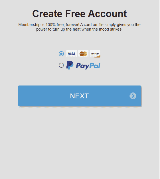 No Credit Card Required to pay at Streamate if you have a PayPal account.