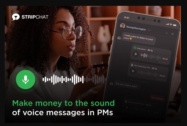 Paid Audio Messaging at Stripchat