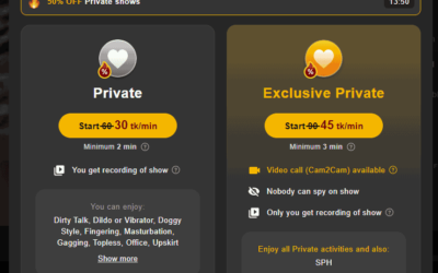 Stripchat Models offer temporary discounts on Private shows