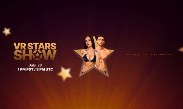 VR Pornstar show featuring Merida Sat and Alex Charger