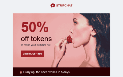 50% Summer discount offer from Stripchat.com
