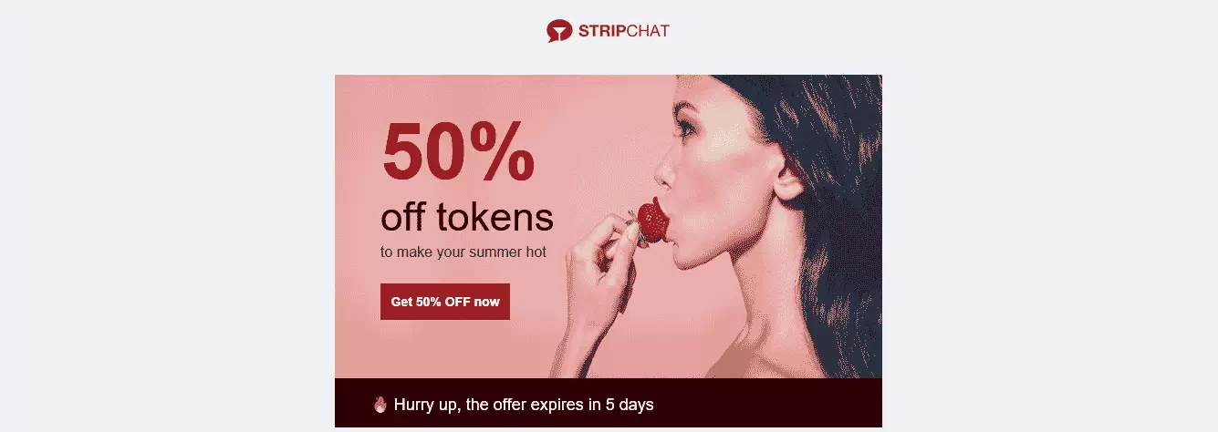50% Summer discount offer from Stripchat.com